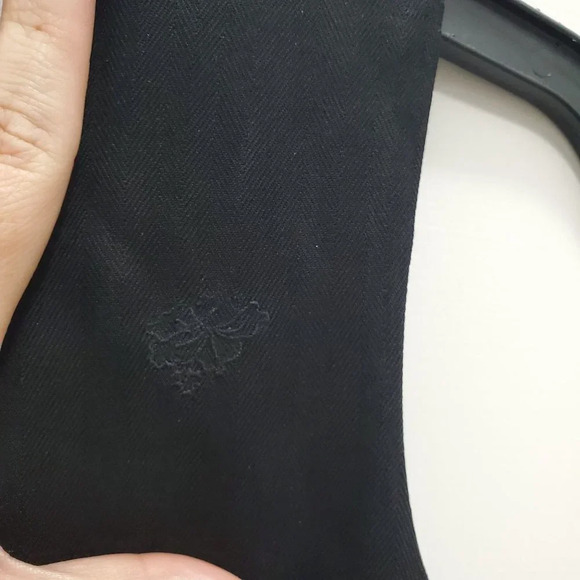 Tommy Bahama Women's Black 100% Silk Embroidered Pineapple Sleeveless Dress Sz 4 - Picture 3 of 5